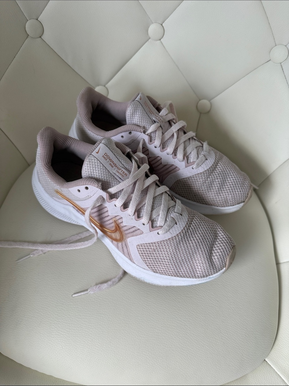 Nike Downshifter 11 Pink Blush Sneakers Mesh Lightweight for Road Running Sz 6.5 - Picture 9 of 14